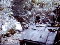 We move through heavy jungle on roads cleared by an M-48 tank.